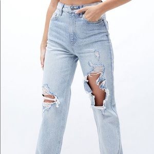 PacSun Light Blue Distressed 90s Boyfriend Jeans
